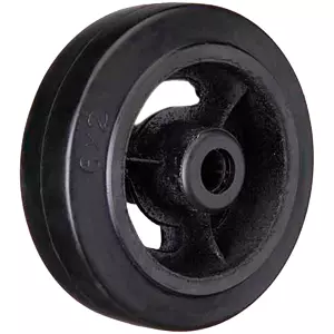 D 300х50 - Большегрузное чугунное колесо без крепления 300 мм (черн. рез., роликоподш.)